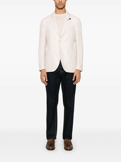 LARDINI CHECKED BLAZER